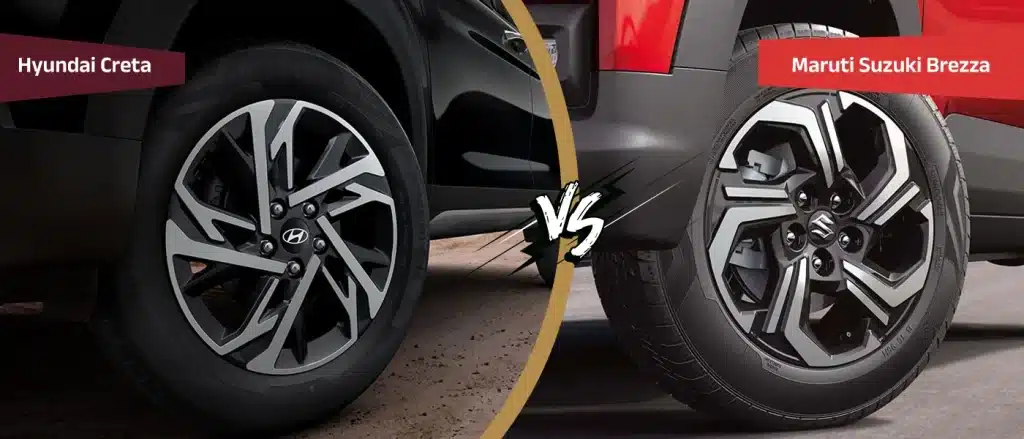 Brezza vs Creta-wheel